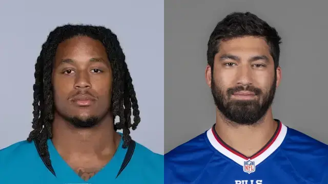 Antonio Johnson and A.J. Epenesa Antonio Johnson and A.J. Epenesa