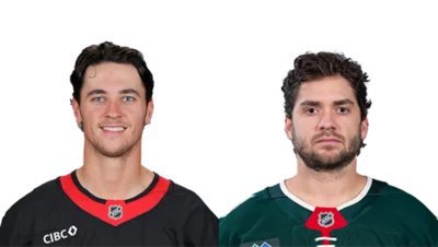 Shane Pinto and Vinnie Hinostroza