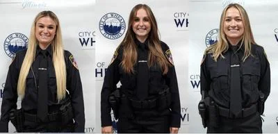 The City of Wheaton has hired more female police. Madelyn Feldott, Sophia Trekas and Jenna Uhlir (L-to R)