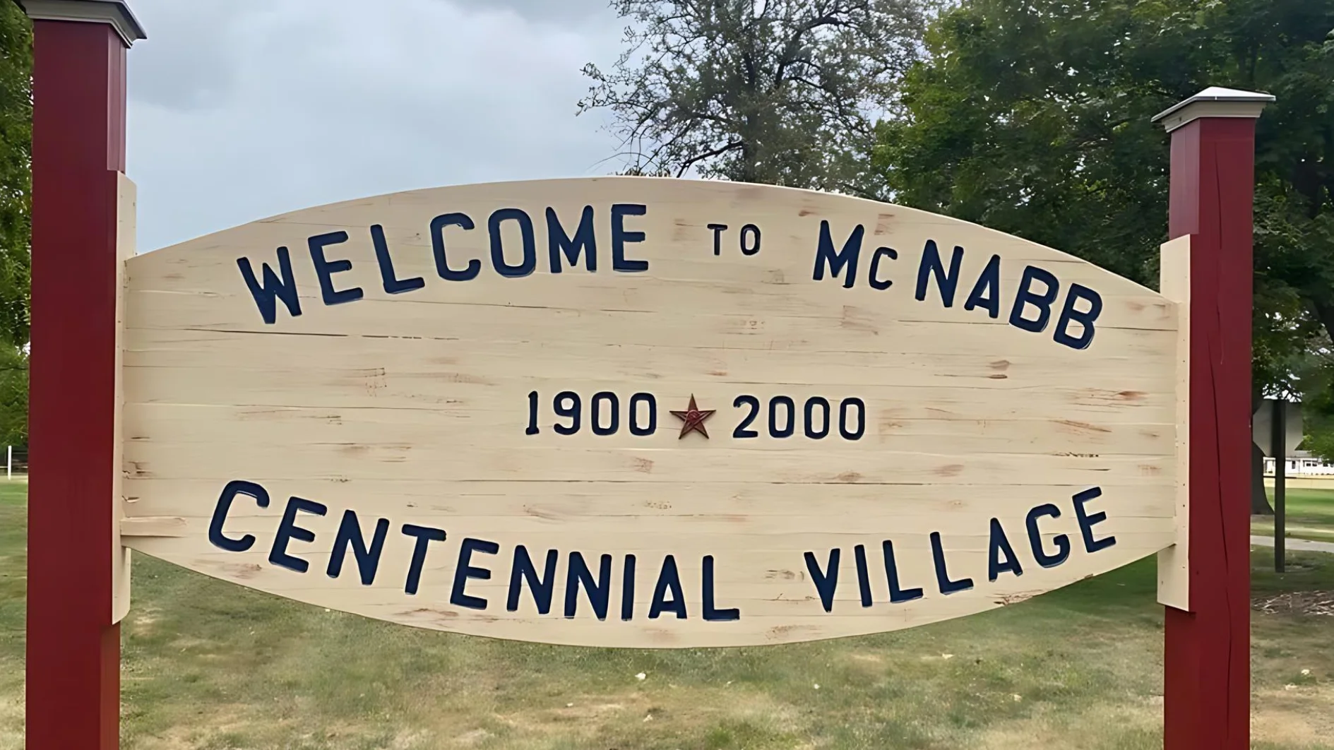 Village of Mc Nabb, Welcome Sign Photo