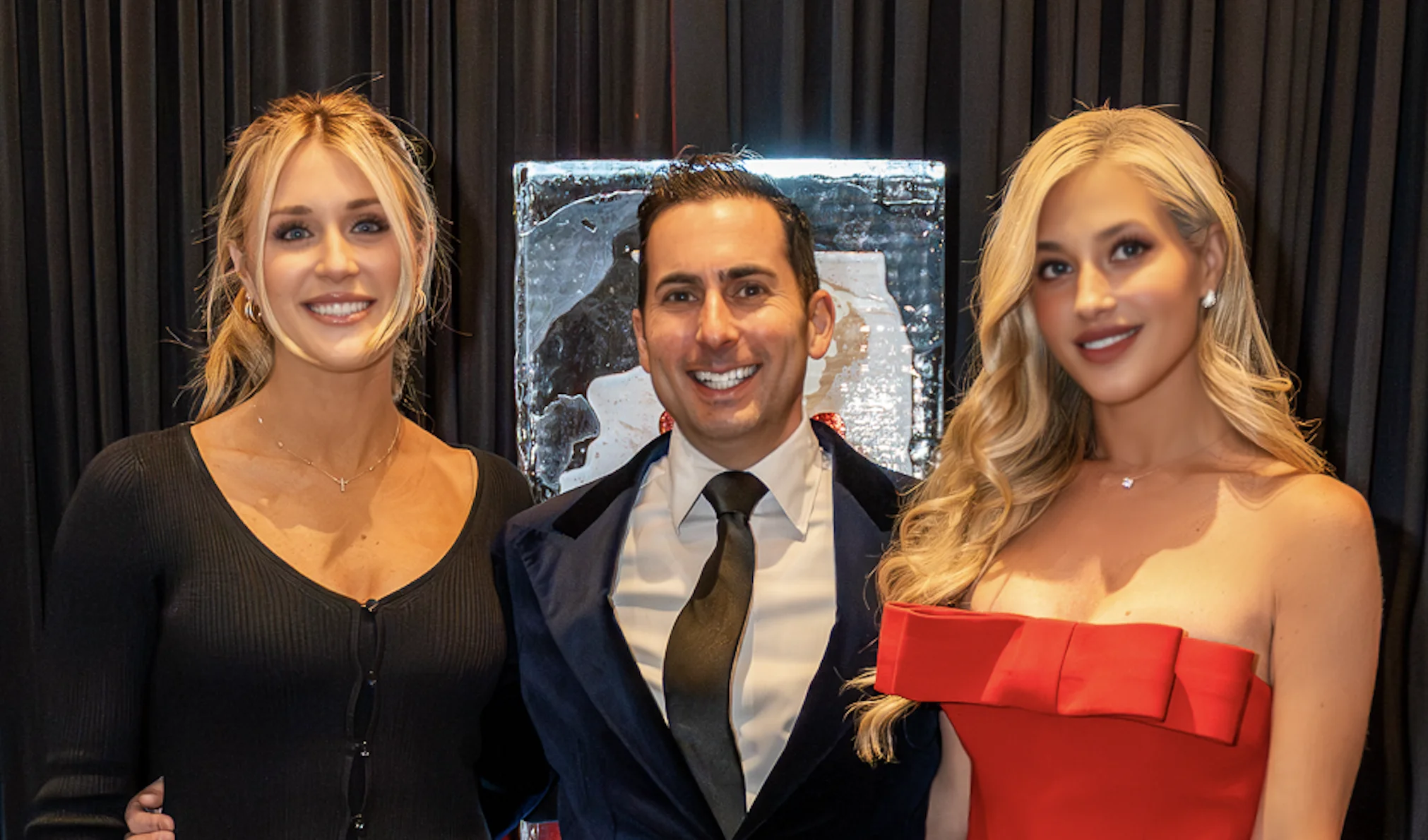 Riley Gaines, Michael Bekesha, and Kristina McCloy at Concerned Parents of Illinois’ sold-out gala Jan. 31.