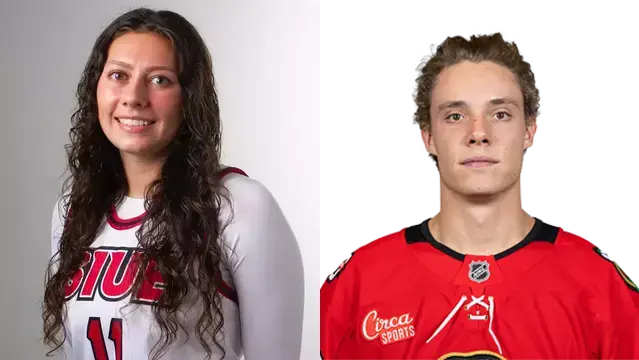 Meegan Fahy and Alex Vlasic