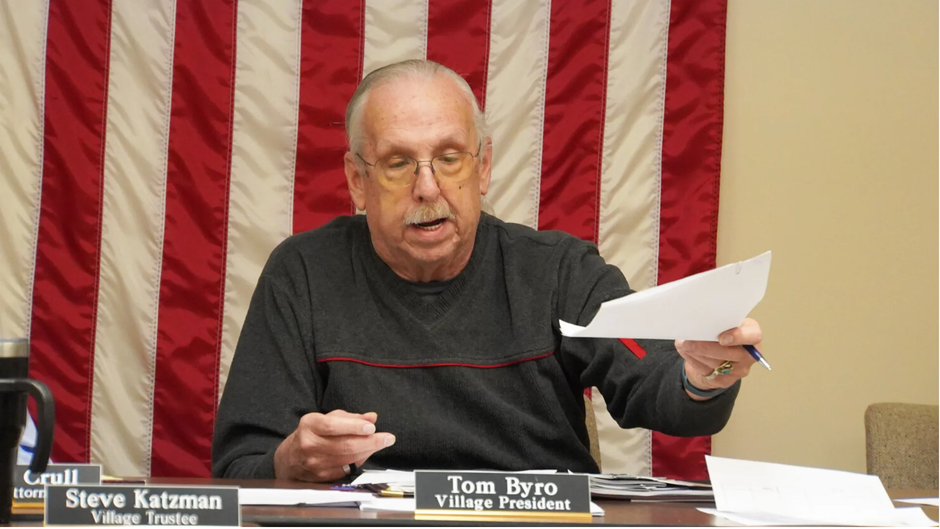 Tom Byro, Village President at Village of Creston Tom Byro, Village President at Village of Creston