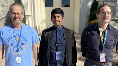 LFHS junior Vedh Krishnan (middle)