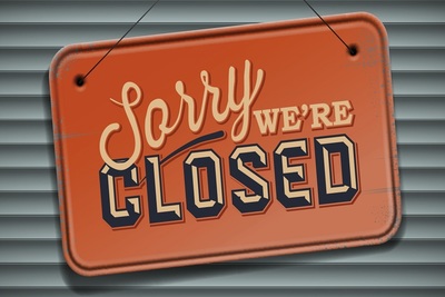 Medium were closed sign ss 1920