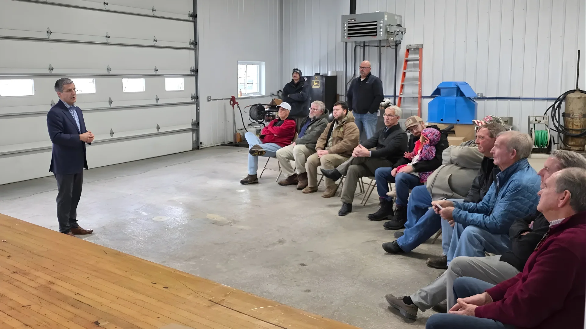 Ted Dabrowski at the Meet and Greet - Leon Corzine Farm Ted Dabrowski at the Meet and Greet - Leon Corzine Farm
