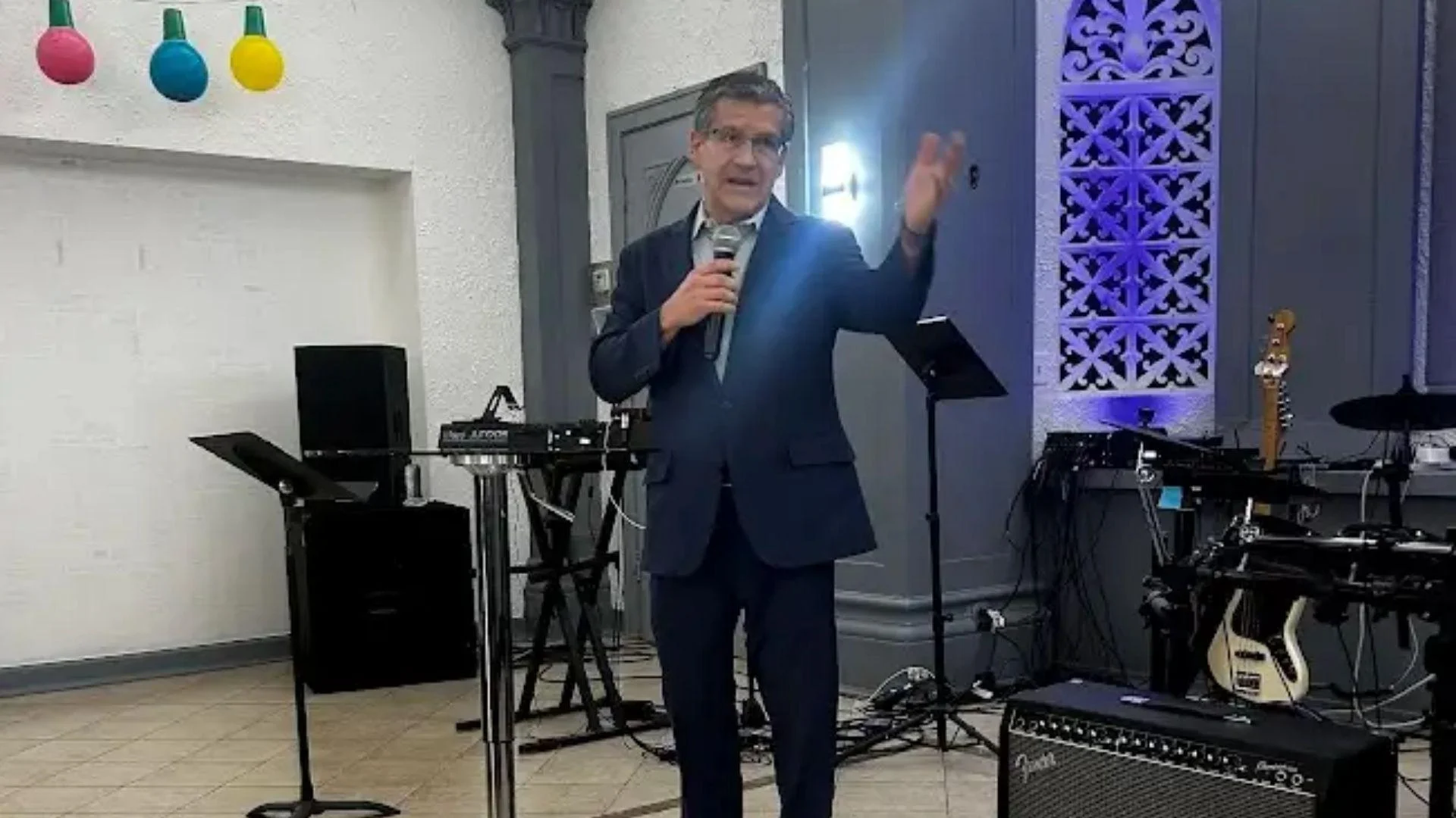 Ted Dabrowski pictured at the Light to the Nations Assembly of God Church in Chicago