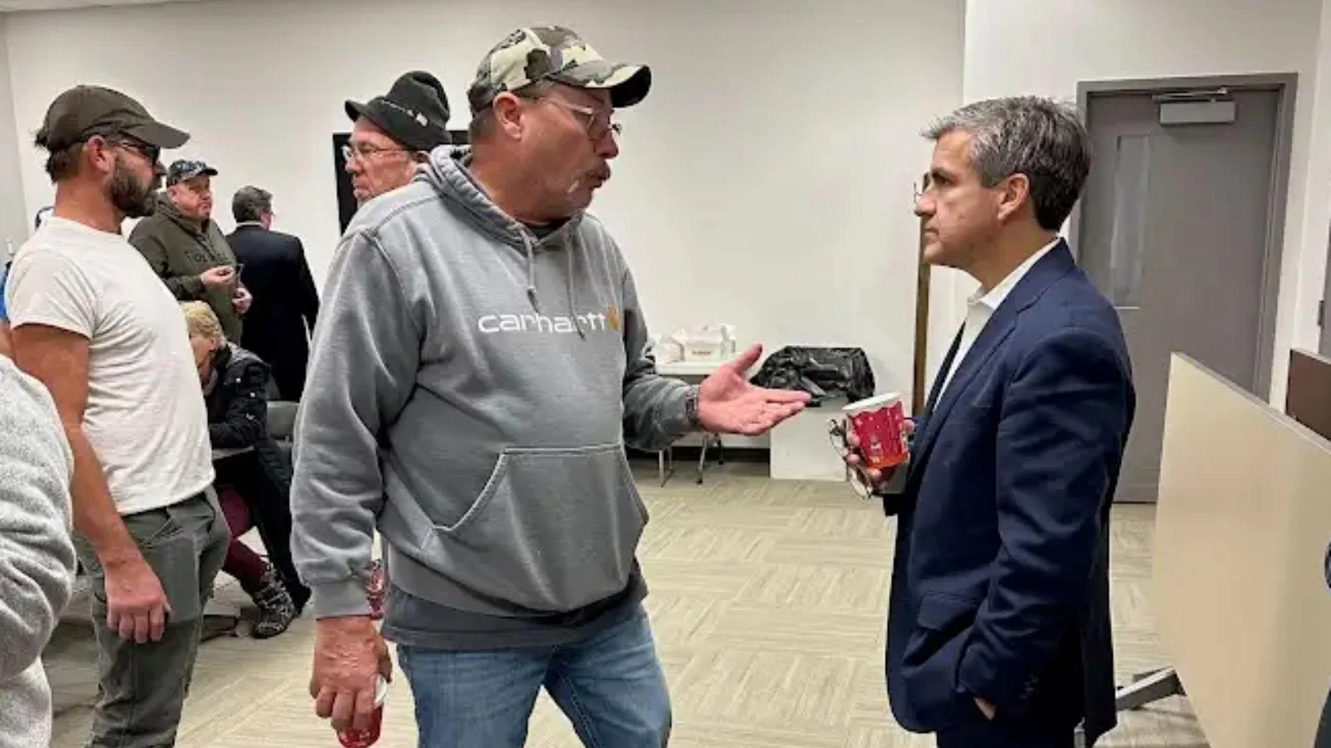 Ted Dabrowski pictured at a meet and greet in Marengo