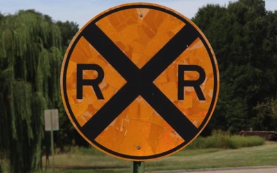Medium ti sign railroad