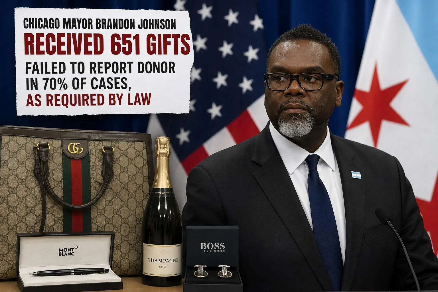 Who's giving Mayor Johnson all these gifts? His own logs mostly don't say.