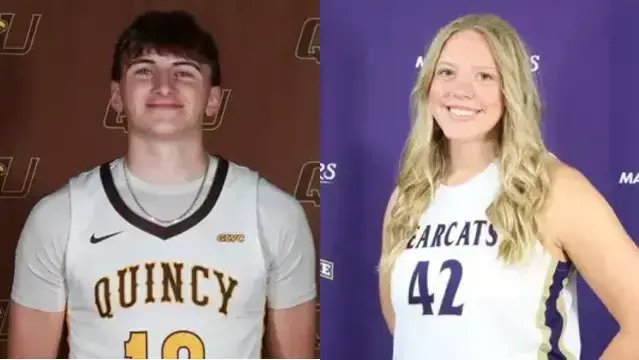 Which former Quincy Reporter area high school standouts will be in action on Thursday, Feb. 13?